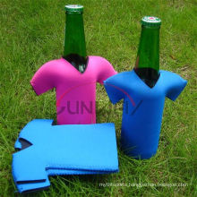 Neoprene Bottle Koozie, Beer Bottle Cooler in T-Shirt Shape (BC0046)